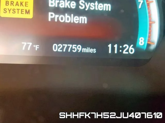 SHHFK7H52JU407610 фото 8