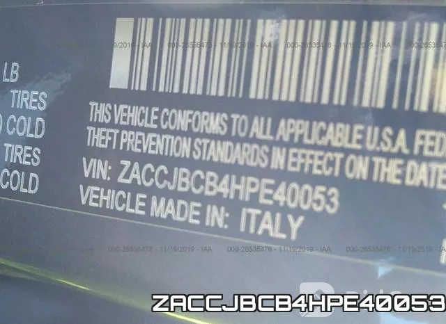 ZACCJBCB4HPE40053 фото 10