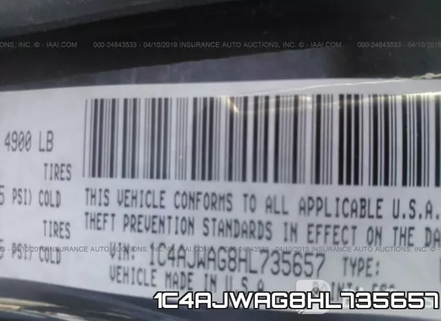 1C4AJWAG8HL735657 фото 9