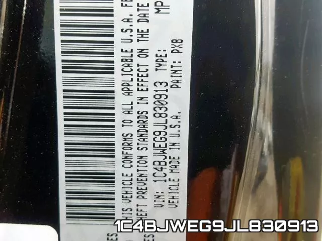 1C4BJWEG9JL830913 фото 2