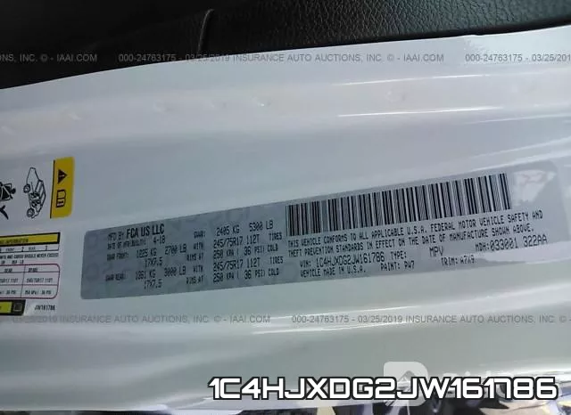 1C4HJXDG2JW161786 фото 10