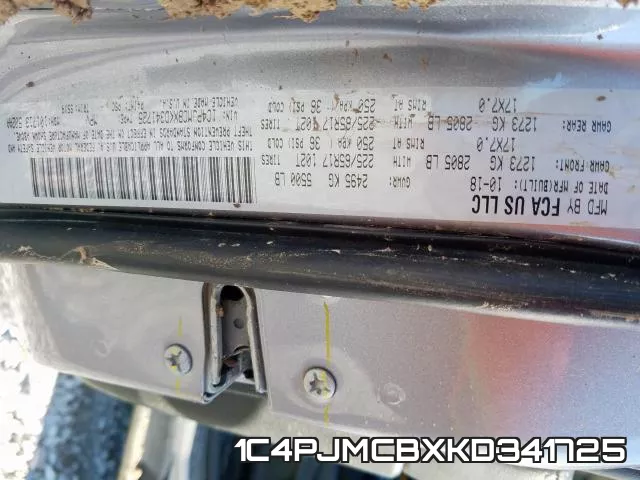 1C4PJMCBXKD341725 фото 2