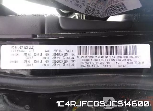 1C4RJFCG3JC314600 фото 10