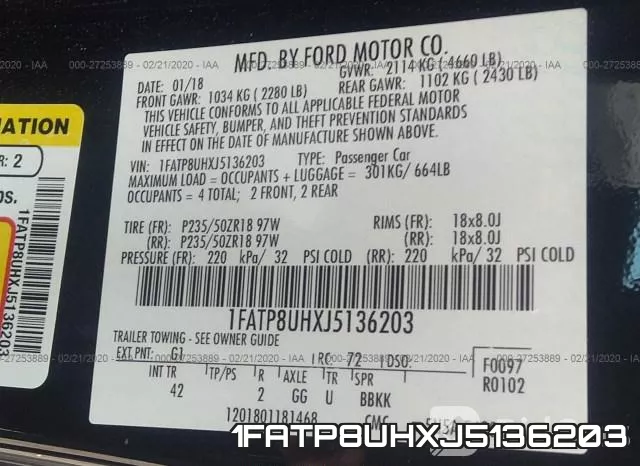 1FATP8UHXJ5136203 фото 7