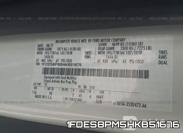 1FDES8PM5HKB51676 фото 10