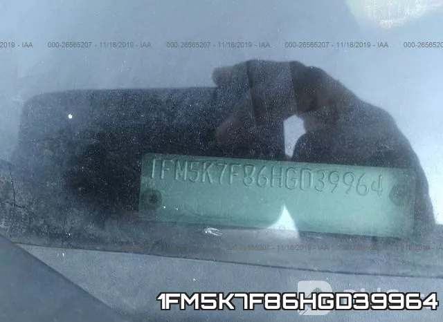 1FM5K7F86HGD39964 фото 10