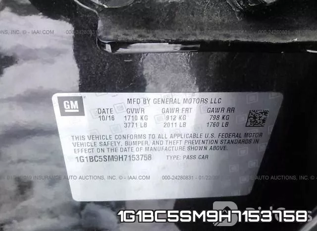 1G1BC5SM9H7153758 фото 10