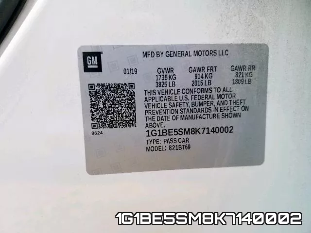 1G1BE5SM8K7140002 фото 2