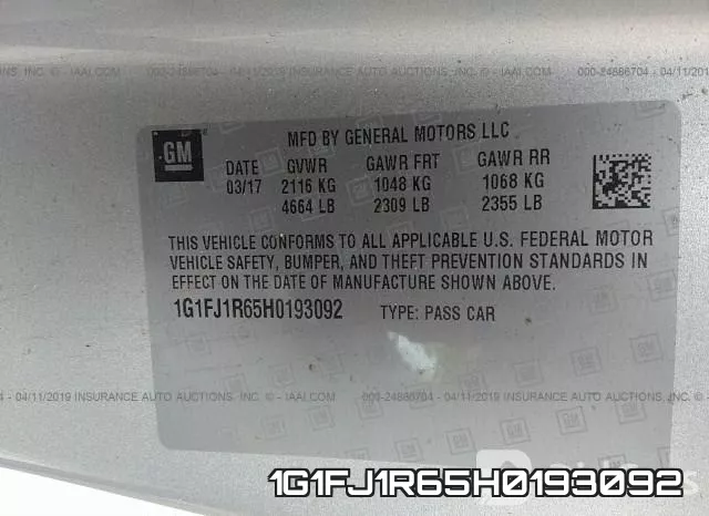 1G1FJ1R65H0193092 фото 10