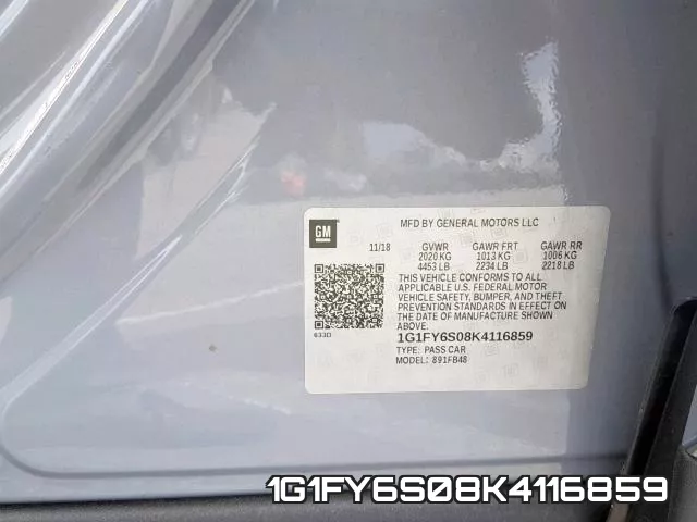 1G1FY6S08K4116859 фото 2