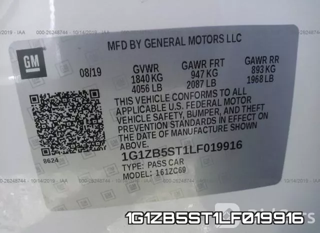 1G1ZB5ST1LF019916 фото 10