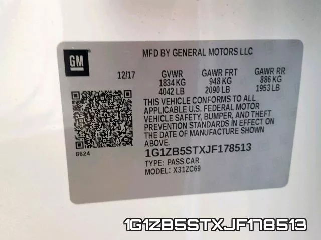 1G1ZB5STXJF178513 фото 2