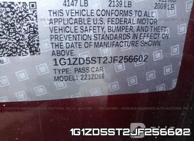 1G1ZD5ST2JF256602 фото 10