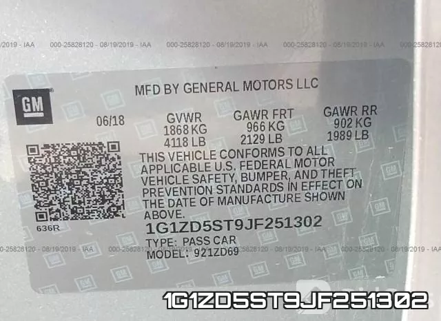 1G1ZD5ST9JF251302 фото 10