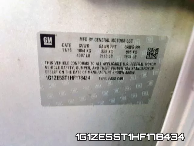 1G1ZE5ST1HF178434 фото 2