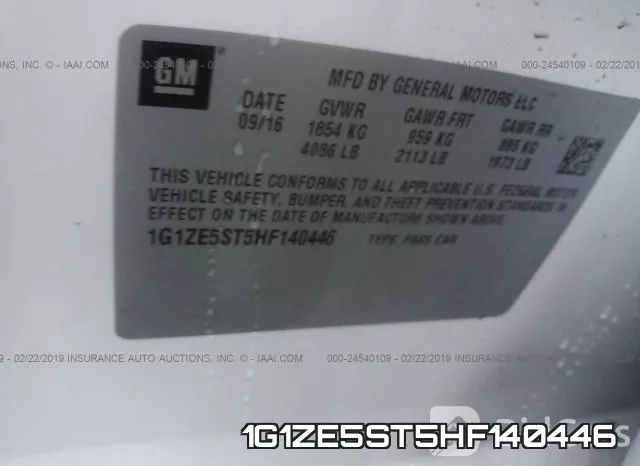 1G1ZE5ST5HF140446 фото 10