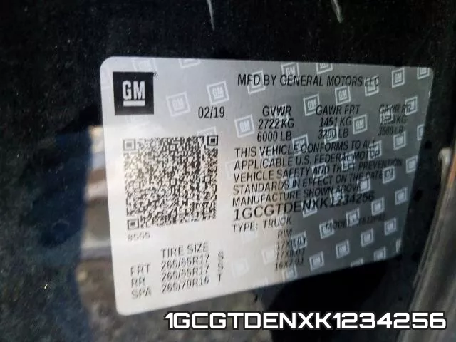 1GCGTDENXK1234256 фото 2