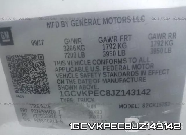 1GCVKPEC8JZ143142 фото 10