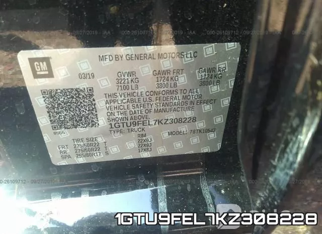 1GTU9FEL7KZ308228 фото 10