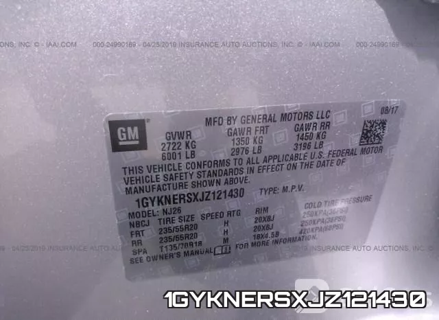 1GYKNERSXJZ121430 фото 10
