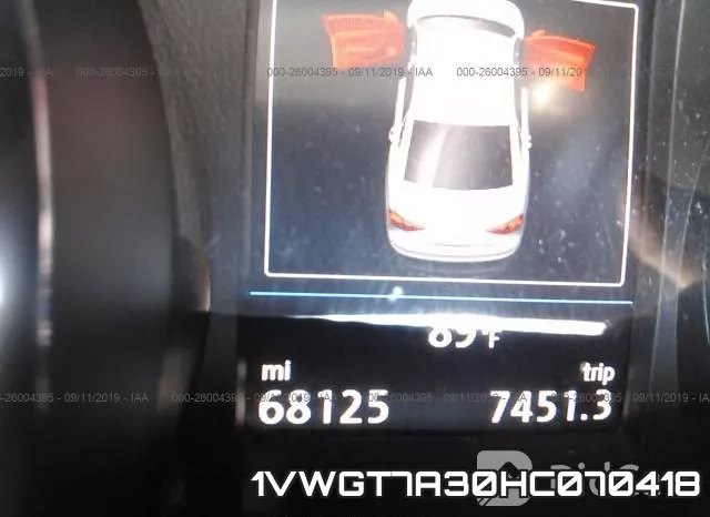 1VWGT7A30HC070418 фото 8