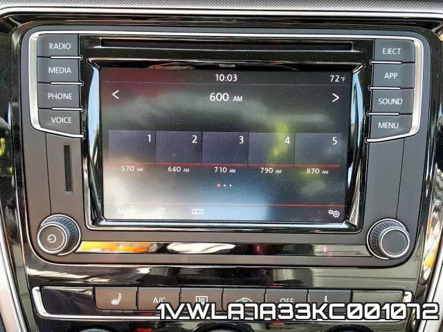 1VWLA7A33KC001072 фото 7
