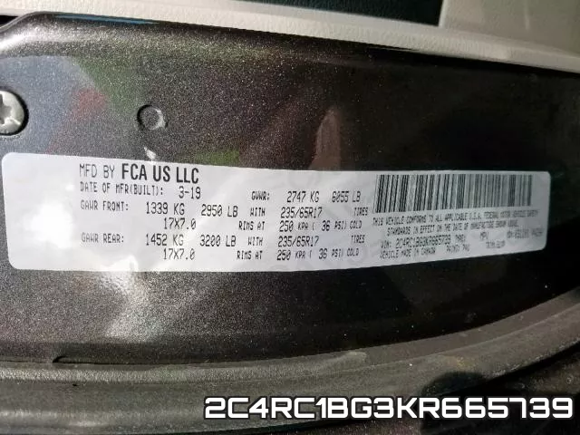 2C4RC1BG3KR665739 фото 2