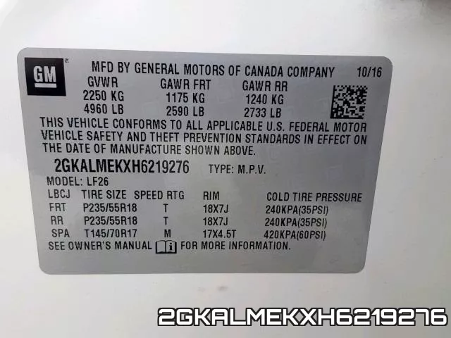 2GKALMEKXH6219276 фото 2