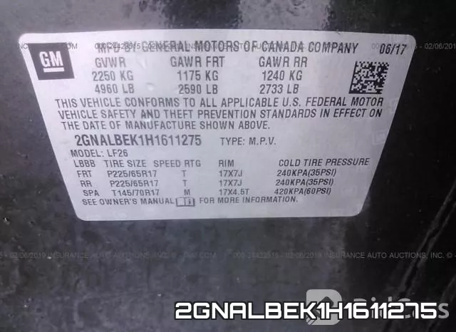 2GNALBEK1H1611275 фото 10