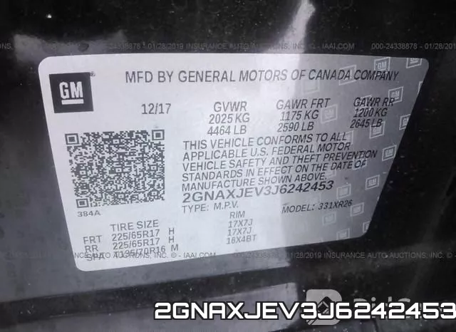 2GNAXJEV3J6242453 фото 10
