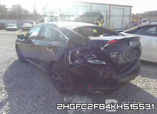 2HGFC2F84KH515531 фото 3