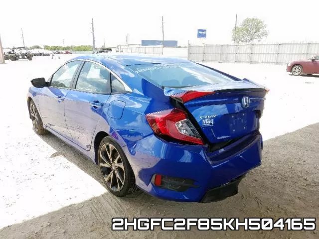 2HGFC2F85KH504165 фото 4