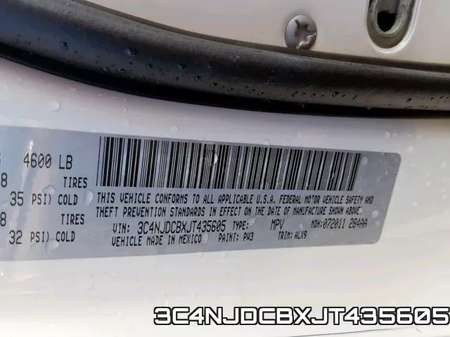 3C4NJDCBXJT435605 фото 2