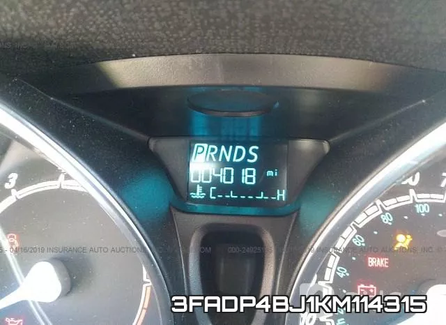 3FADP4BJ1KM114315 фото 8