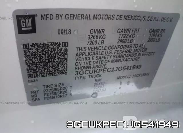 3GCUKPEC1JG541949 фото 10