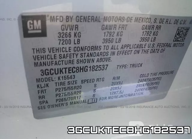 3GCUKTEC8HG182537 фото 10