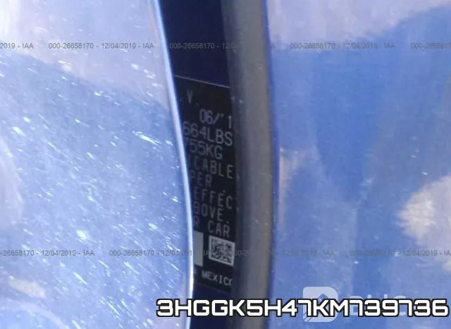 3HGGK5H47KM739736 фото 6