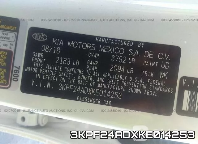 3KPF24ADXKE014253 фото 10