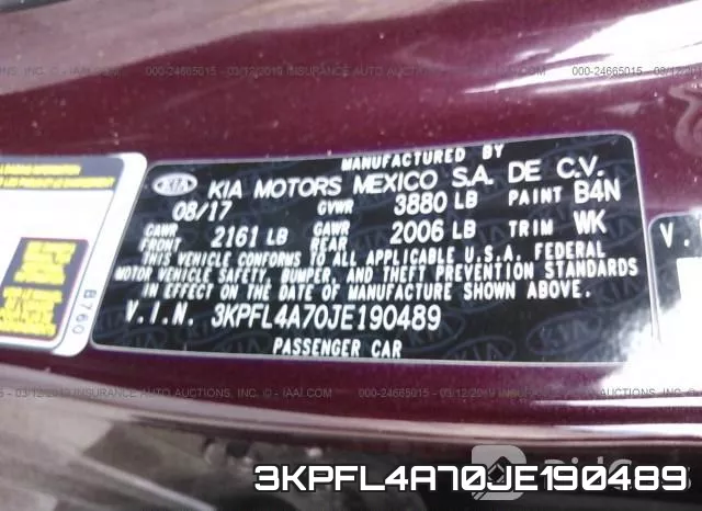 3KPFL4A70JE190489 фото 10