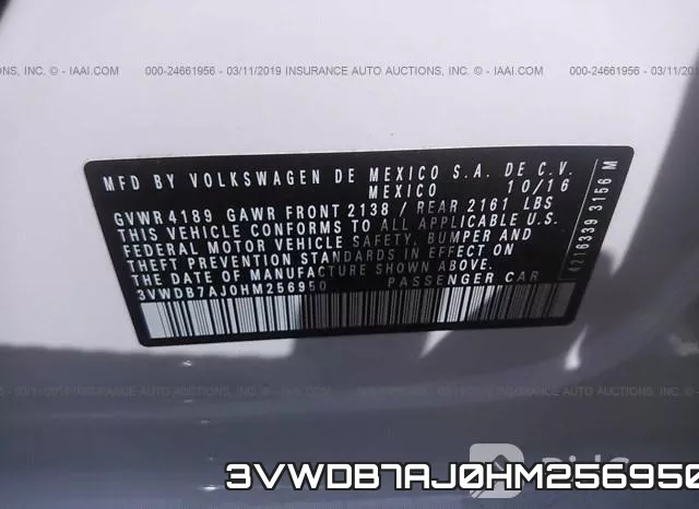 3VWDB7AJ0HM256950 фото 10
