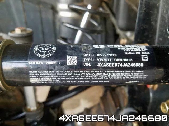 4XASEE574JA246680 фото 2