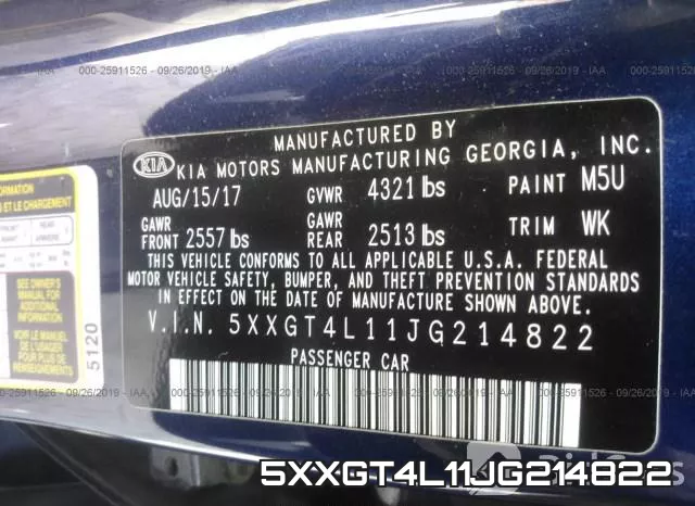 5XXGT4L11JG214822 фото 10