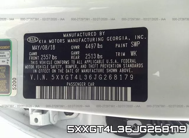 5XXGT4L36JG268179 фото 7