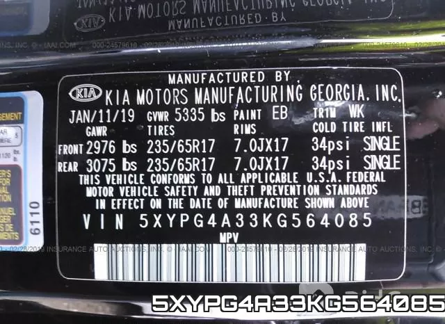 5XYPG4A33KG564085 фото 10