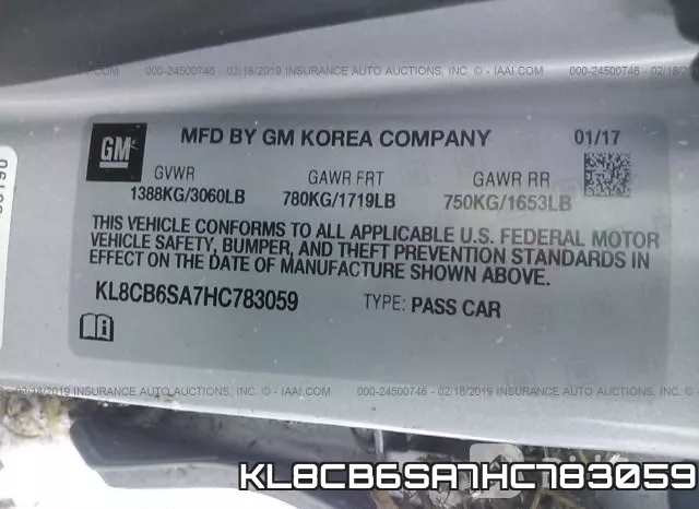 KL8CB6SA7HC783059 фото 10