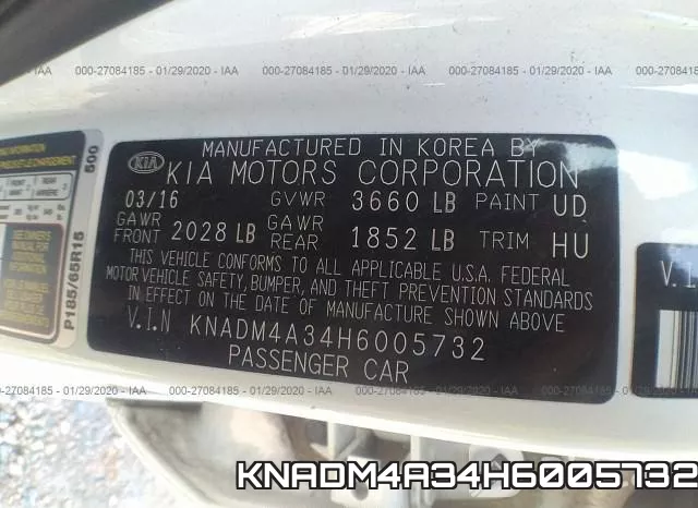 KNADM4A34H6005732 фото 5