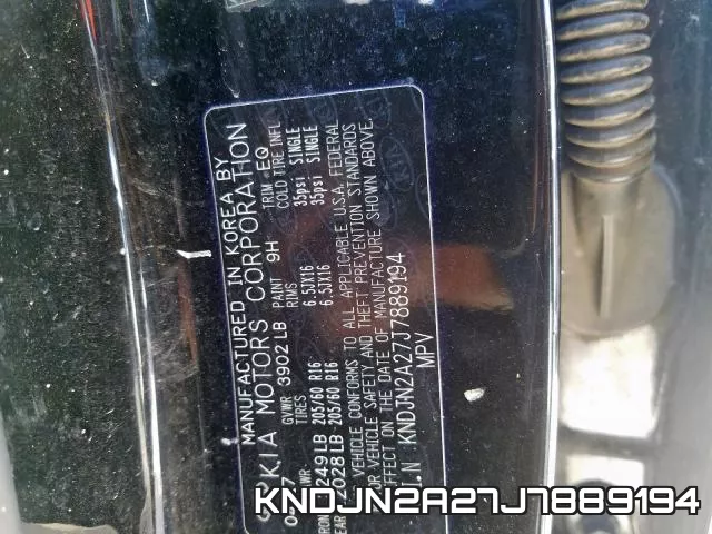 KNDJN2A27J7889194 фото 2