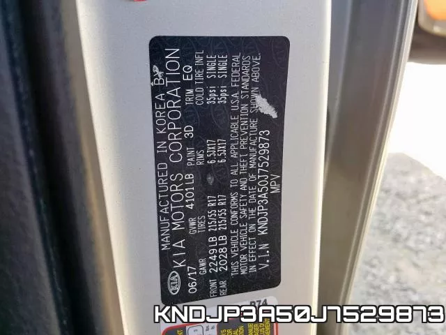 KNDJP3A50J7529873 фото 2