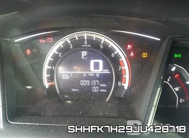 SHHFK7H29JU428718 фото 8
