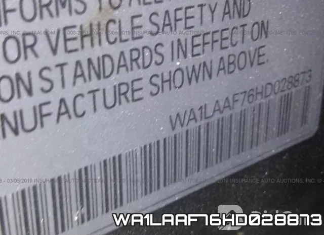 WA1LAAF76HD028873 фото 10